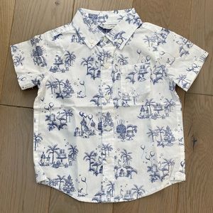 Janie and Jack Birthday Party Button down- 18-24months